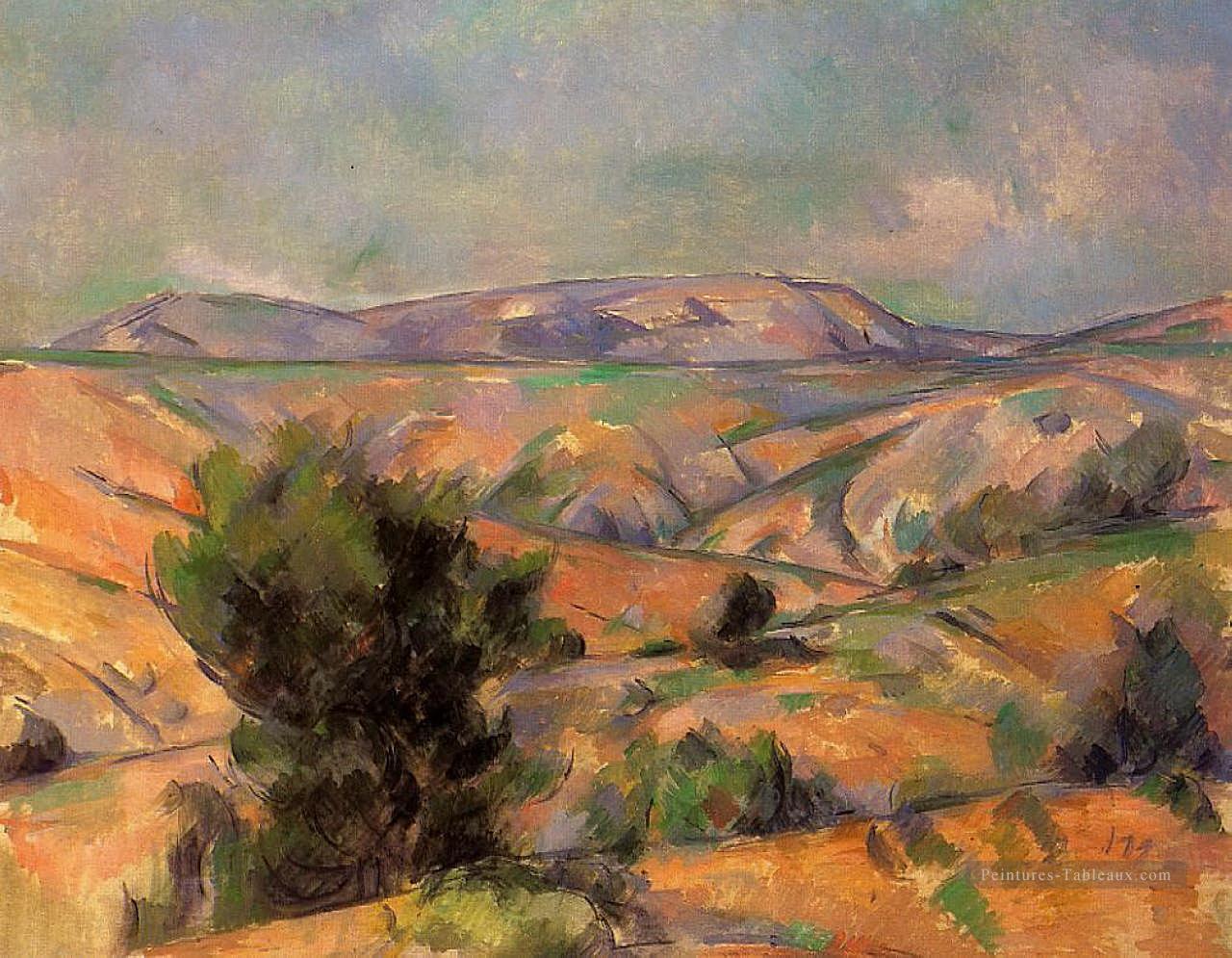 Mont Sainte Victoire Vu de Gardanne Paul Cézanne Peintures à l'huile